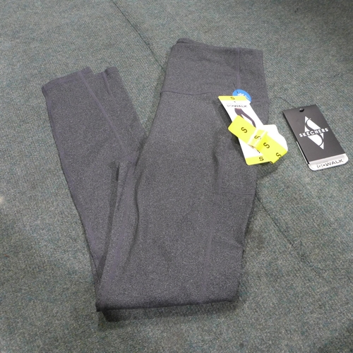 3344 - Five pairs of ladies grey Skechers leggings, size small *This lot is subject to VAT