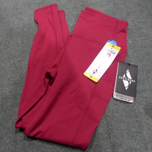 3346 - Six pairs of ladies raspberry coloured Skechers leggings, size small *This lot is subject to VAT