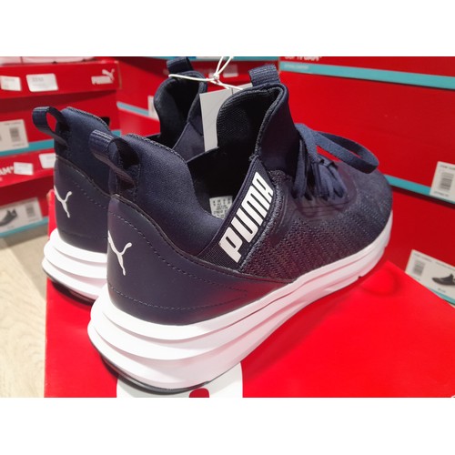 3332 - Men's woven blue Puma trainers - UK size 10 *This lot is subject to VAT