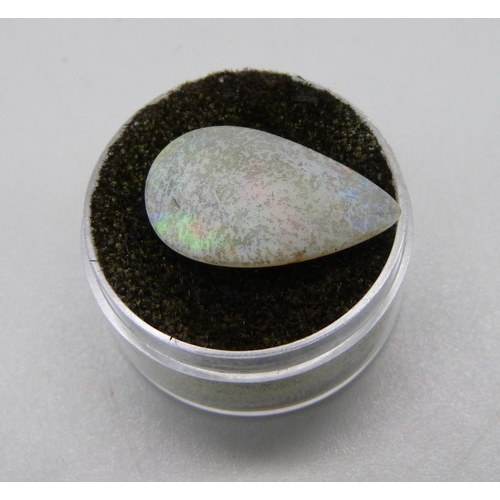 1046 - An unmounted opal, 1.3g, 12mm x 21mm