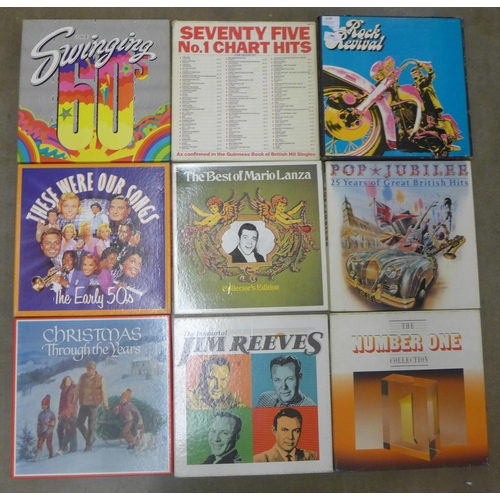 1137 - Box sets of LP records, 60s, 70s, Rock, Swing, Pop Legends, etc. **PLEASE NOTE THIS LOT IS NOT ELIGI... 