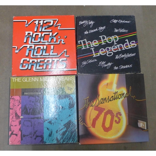 1137 - Box sets of LP records, 60s, 70s, Rock, Swing, Pop Legends, etc. **PLEASE NOTE THIS LOT IS NOT ELIGI... 