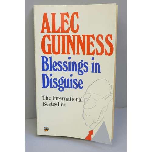 632 - An Alec Guinness (Star Wars) autographed book, Blessings in Disguise