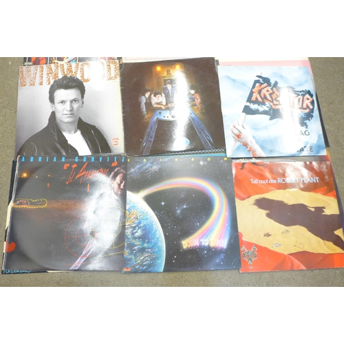661 - A collection of LP records, Supertramp, (x2), Meatloaf, Be Bop Deluxe, David Bowie, Whitesnake, Davi... 