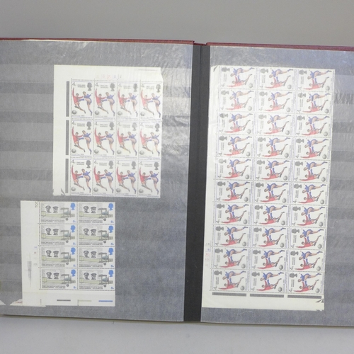 666 - Stamps; a stock book of GB controls and cylinder blocks, Queen Victoria onwards (2x QV stamps)