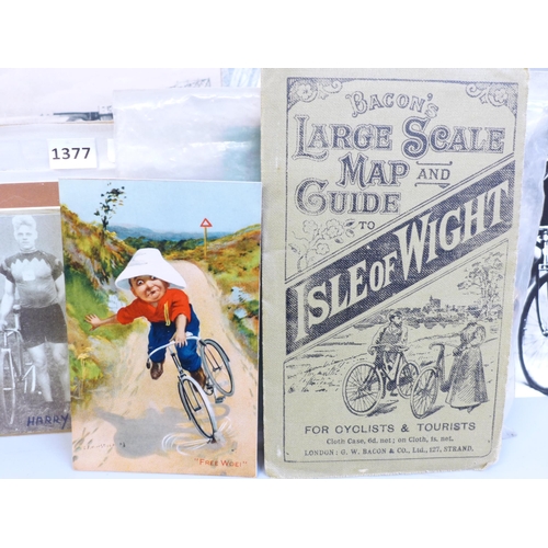 676 - Cycling ephemera; a box of pedal cycle and motorcycling ephemera