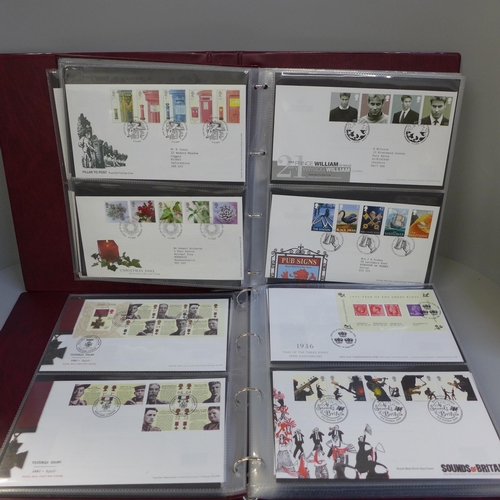 679 - Stamps; two albums of GB first day covers from the 2000s