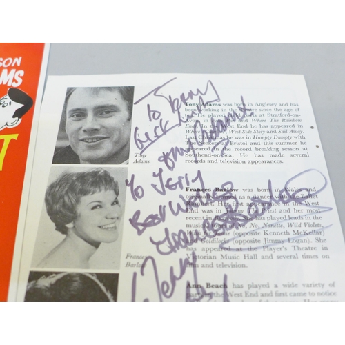 681 - A selection of autographs, two in displays, Veronica Carlson and Andre Morell