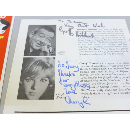 681 - A selection of autographs, two in displays, Veronica Carlson and Andre Morell