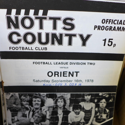 682 - Football memorabilia; eighty pocket size football programmes, 1960s onwards