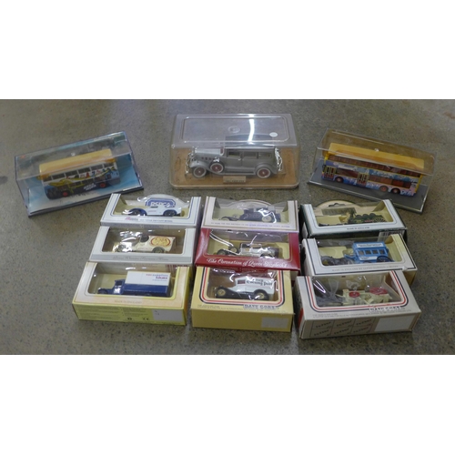 711 - Assorted die-cast model vehicles, Matchbox, Lledo, gift sets, boxed