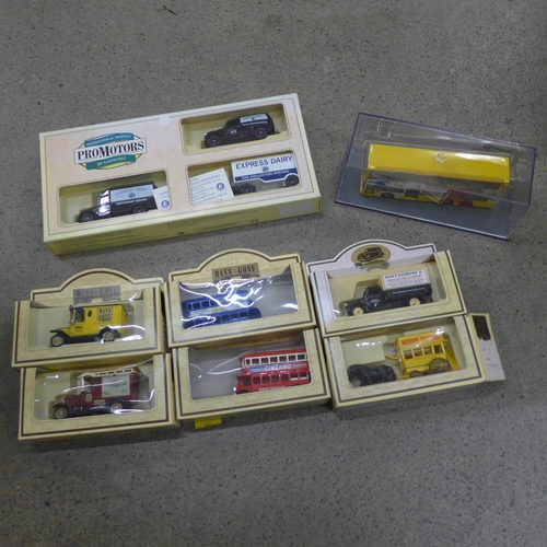 713 - A box of Lledo and Matchbox die-cast model vehicles