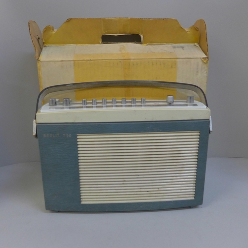 731 - A Bang & Olufsen portable radio, Beolit 700, 1965 model with original box