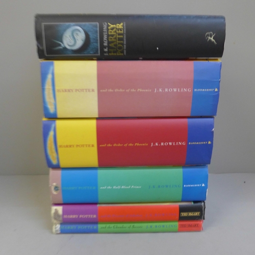 745 - Six Harry Potter books including four first editions