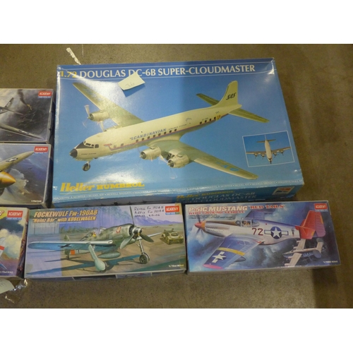 754 - Airfix model kits including 1-72 Douglas DC-6B Super-Cloudmaster (6)