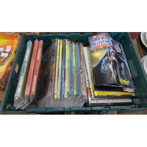 764 - A box of Batman annuals, (1966, 1968, 1969 and later), Batman books and guides