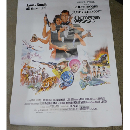 778 - A 1983 Dutch James Bond film poster, Octopussy, 69cm wide