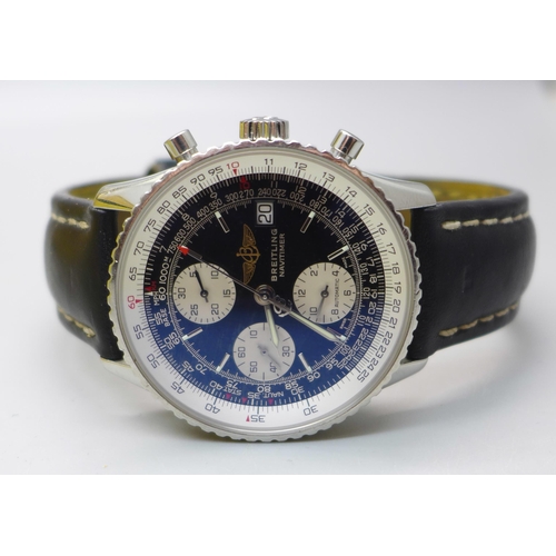 817 - A Breitling Navitimer wristwatch,  A13322/536547, boxed with papers, insurance valuation for £3,550 ... 