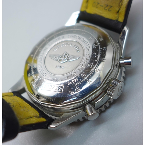 817 - A Breitling Navitimer wristwatch,  A13322/536547, boxed with papers, insurance valuation for £3,550 ... 