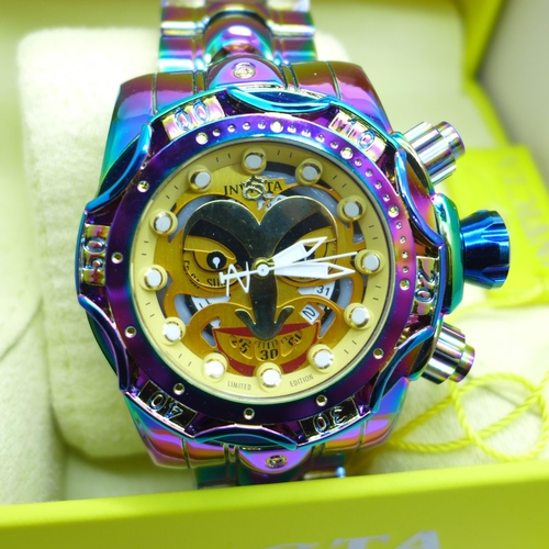 818 - An Invicta Limited Edition Joker wristwatch, boxed