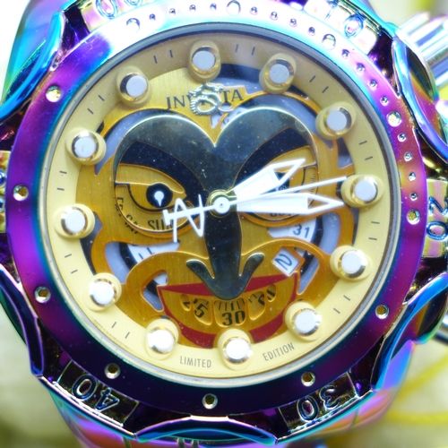 818 - An Invicta Limited Edition Joker wristwatch, boxed