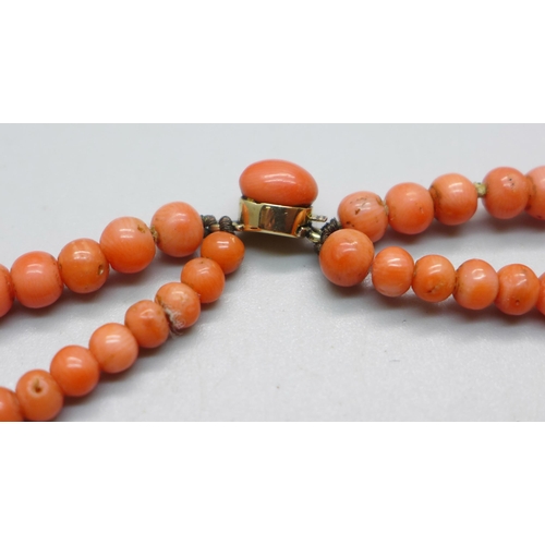 840 - A coral necklace