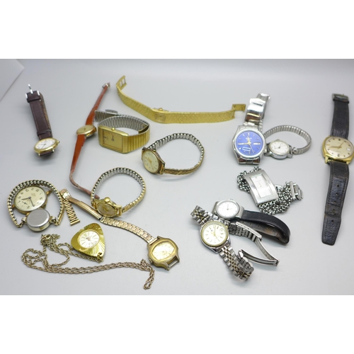 850 - Mechanical and quartz wristwatches including Smiths De Luxe, Seiko, Skagen, etc.