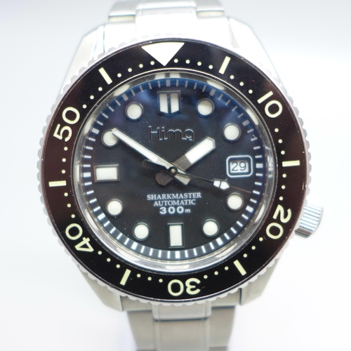 945 - A Hima Sharkmaster Automatic diver's wristwatch, sapphire crystal, 300m, bezel 41mm