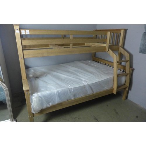 1592 - A wooden bunk bed, boxed * this lot is subject to VAT - sold without mattress