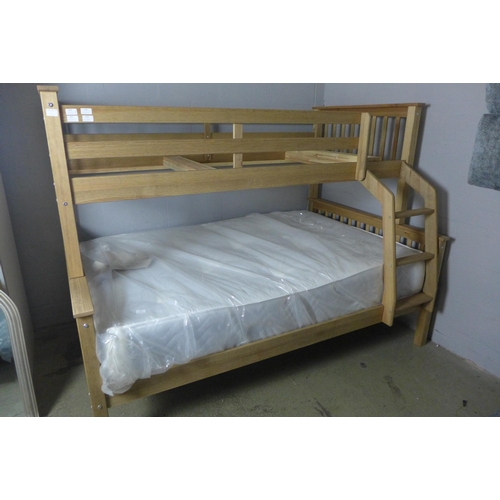 1593 - A wooden bunk bed - boxed * this lot is subject to VAT - sold without mattress