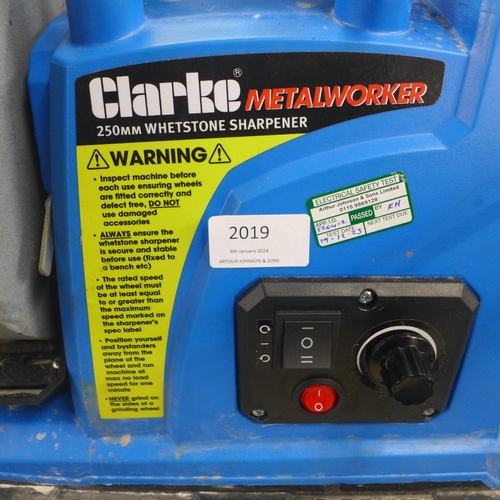 2019 - A Clarke Metalworker whet stone sharpener and stropping wheels