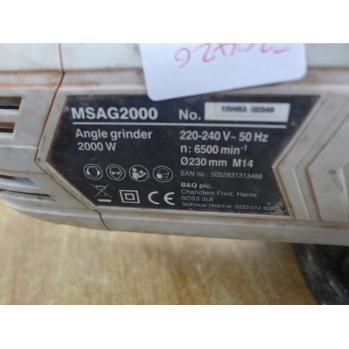 2026 - A MacAlister angle grinder MSA G2000