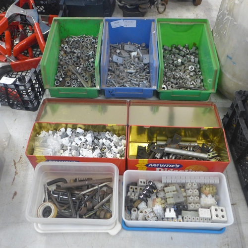 2036 - A quantity of nuts and bolts and other miscellaneous items