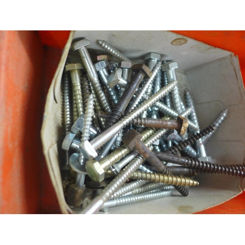 2051 - A large quantity of assorted nuts and bolts (mainly bolts)