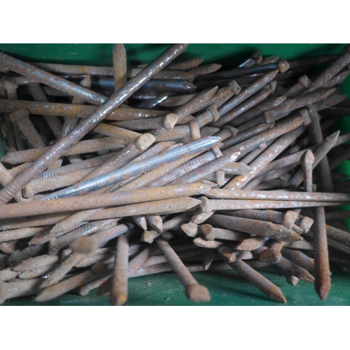 2052 - A large quantity of assorted nails in various sizes