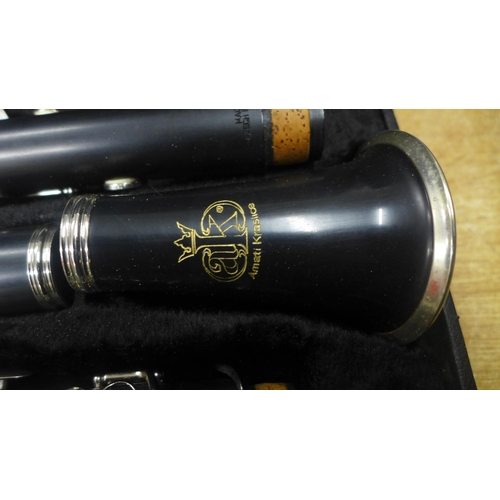 2078 - An Amati Kraslice ACL 201 clarinet in protective hard case