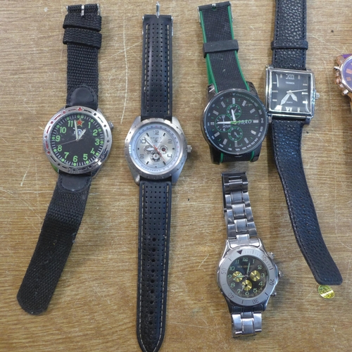 2104 - Twelve wristwatches