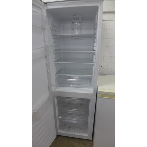 2153 - A Zanussi ZRB23200WA white frost free, freestanding  60/40 fridge freezer