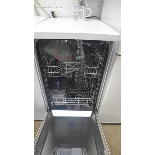 2154 - A Beko DVS04x20w slim-line dishwasher