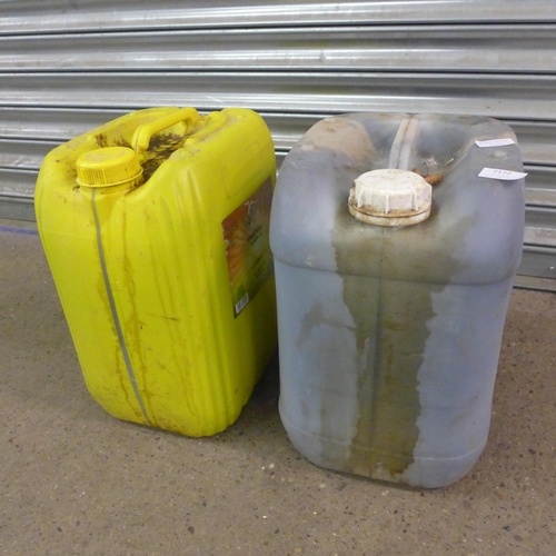 2172 - Two large 20L containers of creosote