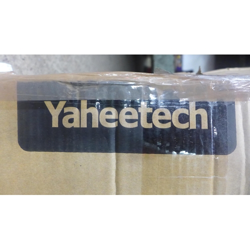 2213 - A Yaheetech approximately 9ft offset tan patio umbrella (boxed return)