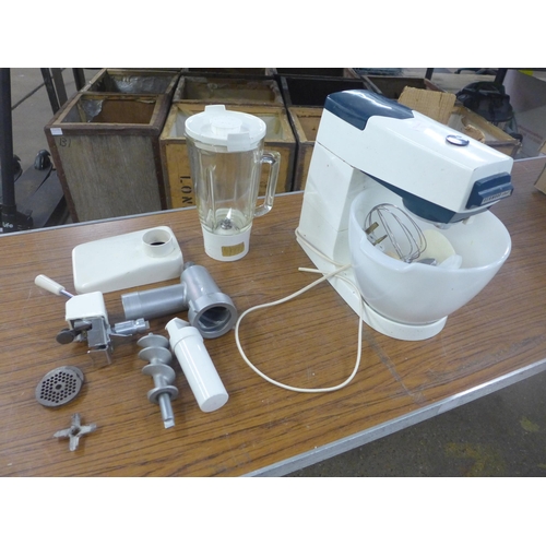 2228 - Kenwood vintage mixer with mincer attachment