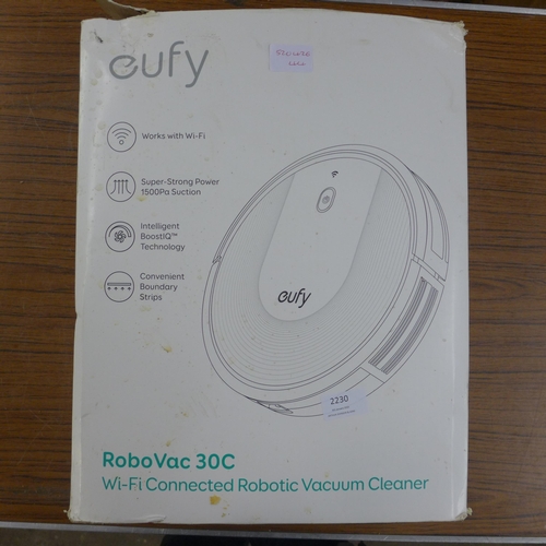 2230 - A Eufy Robovac 30C wifi enabled robotic vacuum cleaner