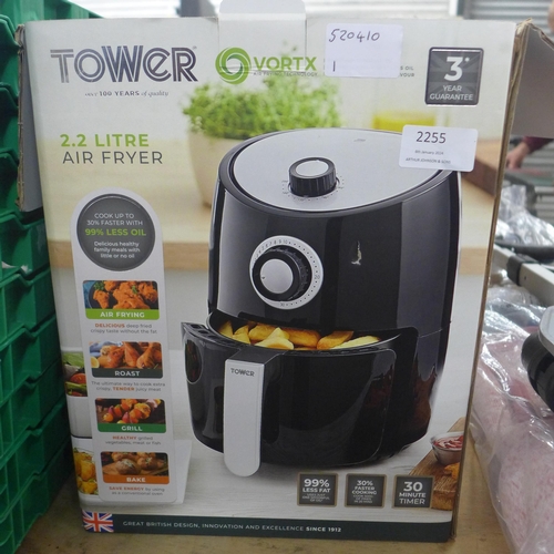 2255 - A Tower 2.2 litre air fryer (boxed) - failed electrical safety test due to insulation resistance - s... 