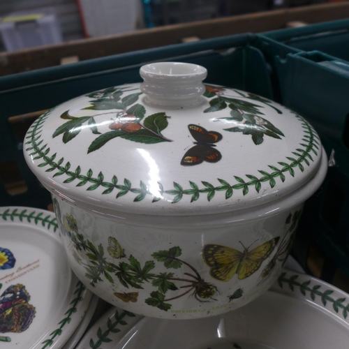 2274 - The botanic garden - selection of crockery including bowls, cups, casserole dish, plates, ect