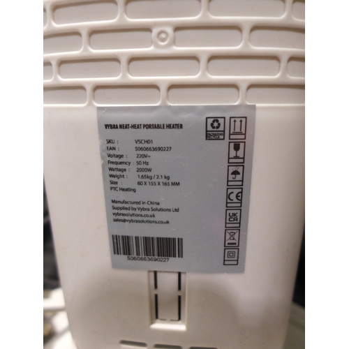 3405 - Vybra Neatheat Portable Ceramic Heater (No Remote) (311-143)    * This lot is subject to vat