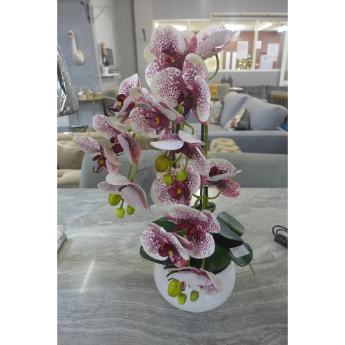 1388 - A triple artificial Orchid arrangement, H 50cms (52263817)   #