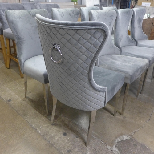 1532 - A set of eight grey Luna dining chairs * This lot is subject to VAT