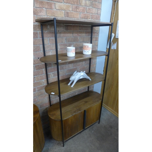 1540 - A Zen two door shelf unit * This lot is subject to VAT