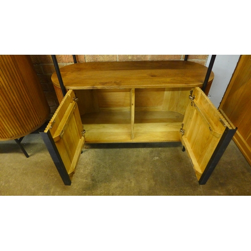 1540 - A Zen two door shelf unit * This lot is subject to VAT